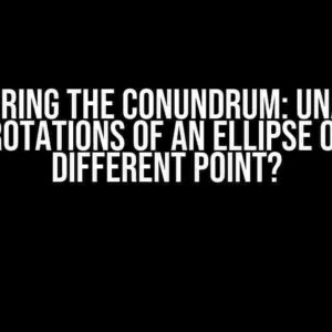 Conquering the Conundrum: Unable to Map Rotations of an Ellipse onto a Different Point?