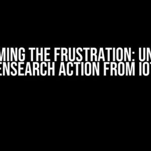 Overcoming the Frustration: Unable to Use Opensearch Action from IoT Core?