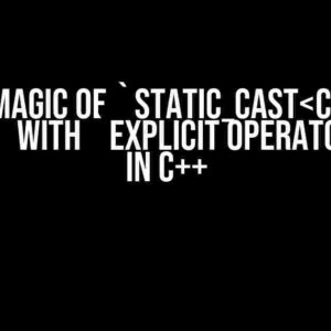 The Magic of `static_cast` with `explicit operator bool` in C++