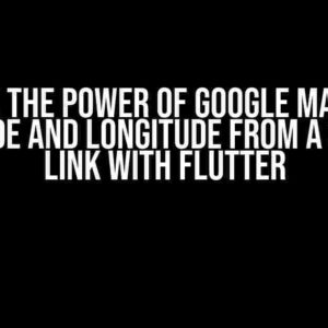 Unlock the Power of Google Maps: Get Latitude and Longitude from a Shared Link with Flutter